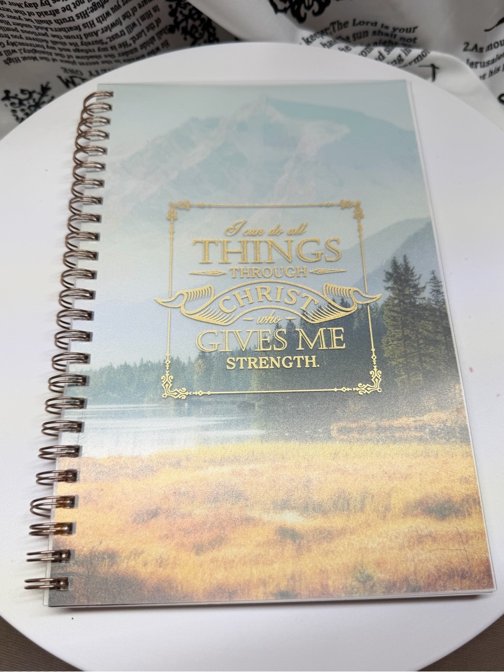 Inspirational Mountain & Meadow Spiral Notebook